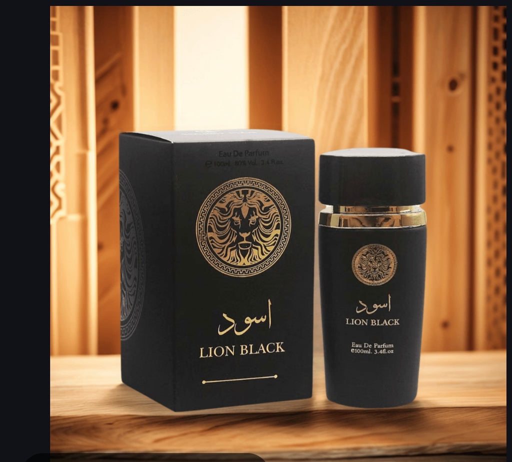 Lion Black Spray Perfume Eau de Parfum for Men - 100ml/3.4fl.oz. - Men's Fragrance