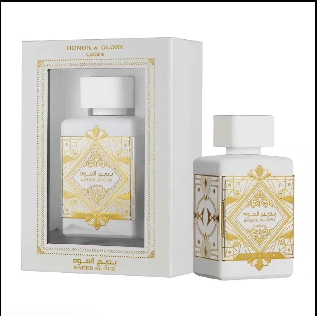 Lattafa Bade'e Al Oud Honor & Glory Eau de Parfum Long-Lasting Fragrance for Unisex, 3.40 Ounce /
100 ml