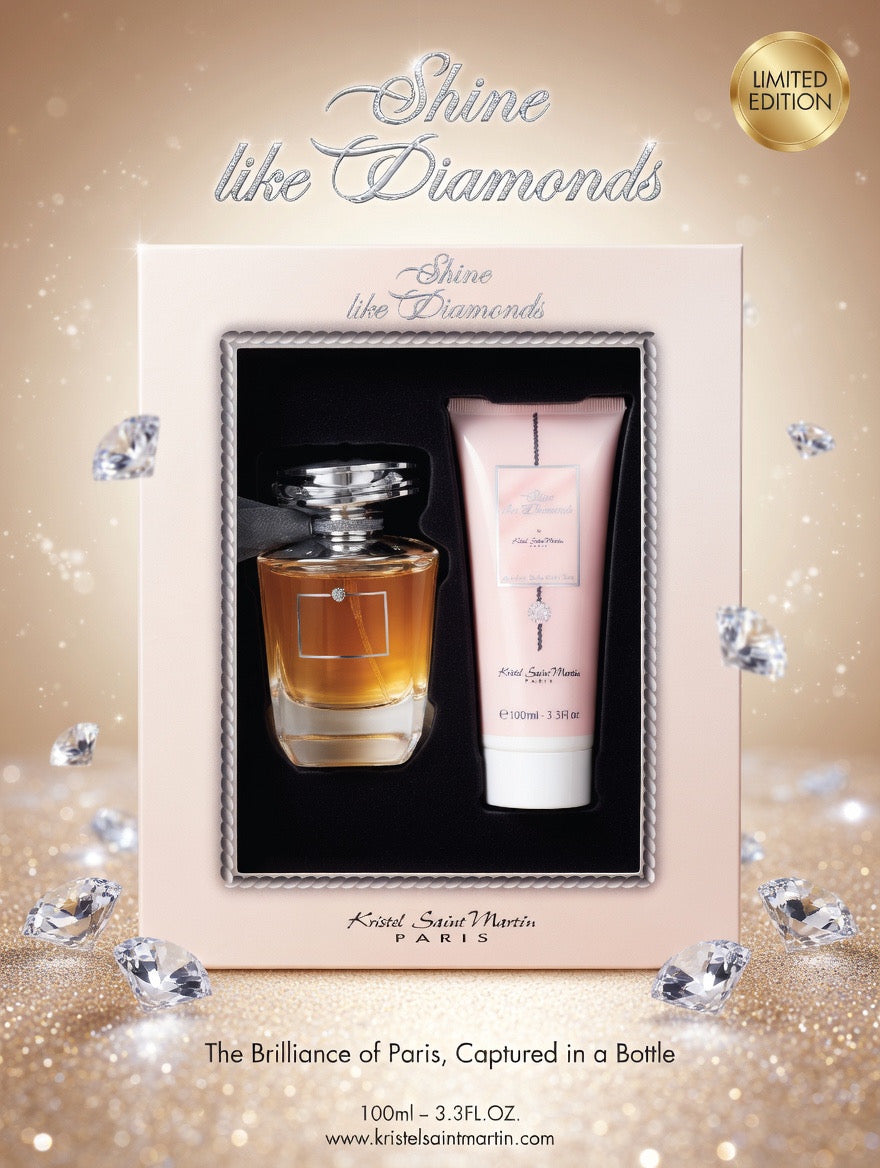 Shine Like Diamonds Perfume FOR WOMEN Gift Set 100 Ml. / 3.3 Fl.oz.