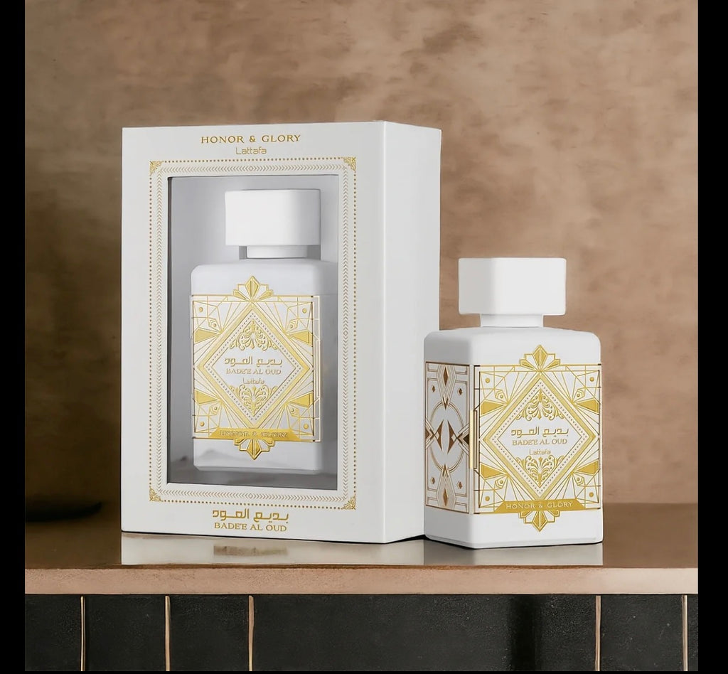 Lattafa Bade'e Al Oud Honor & Glory Eau de Parfum Long-Lasting Fragrance for Unisex, 3.40 Ounce /
100 ml