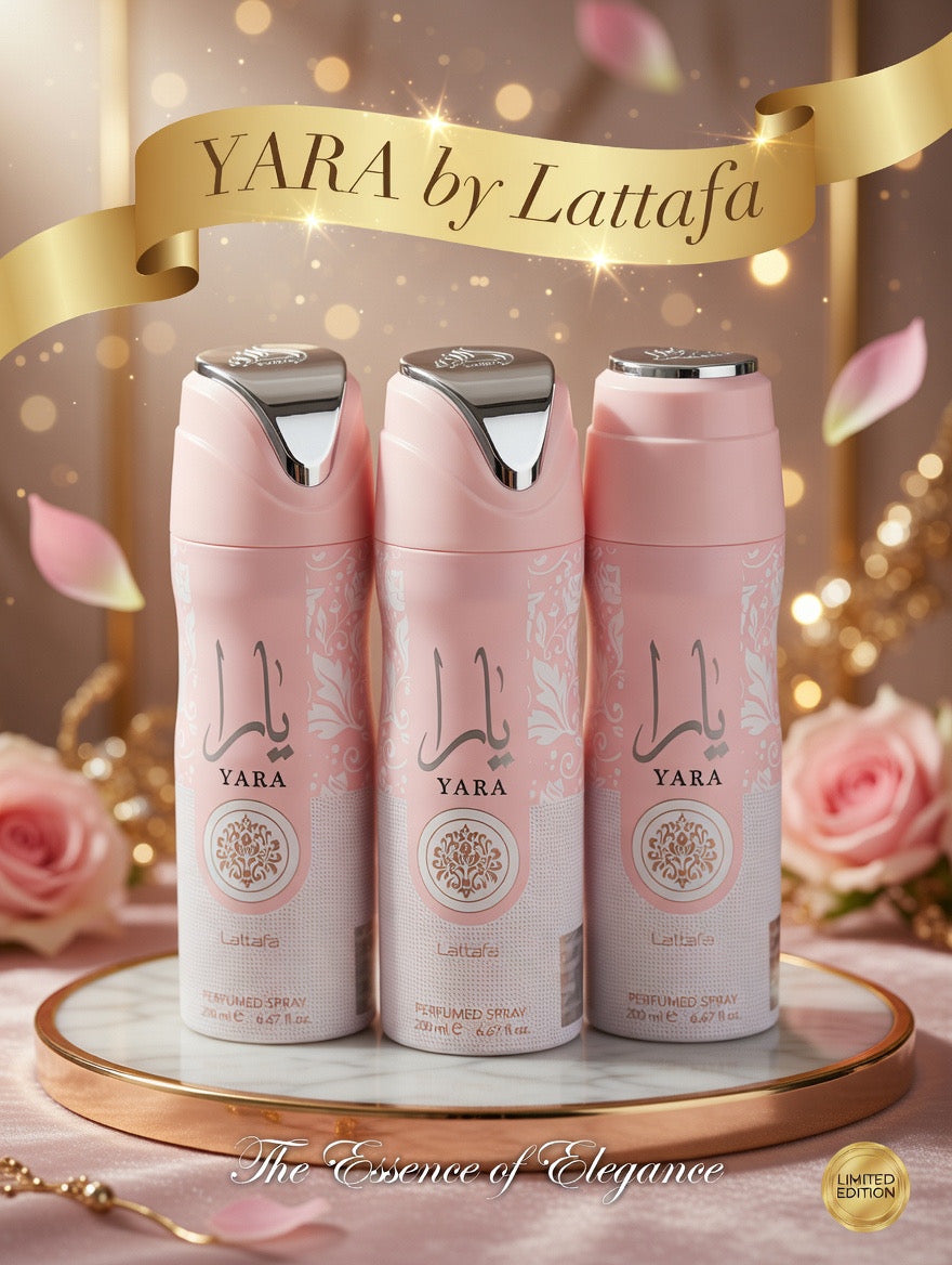 Lattafa Perfumes | Yara | Body Spray | 200 ML | Women's Fragrance | Orchid - Gourmand Accord & Vanilla Notes