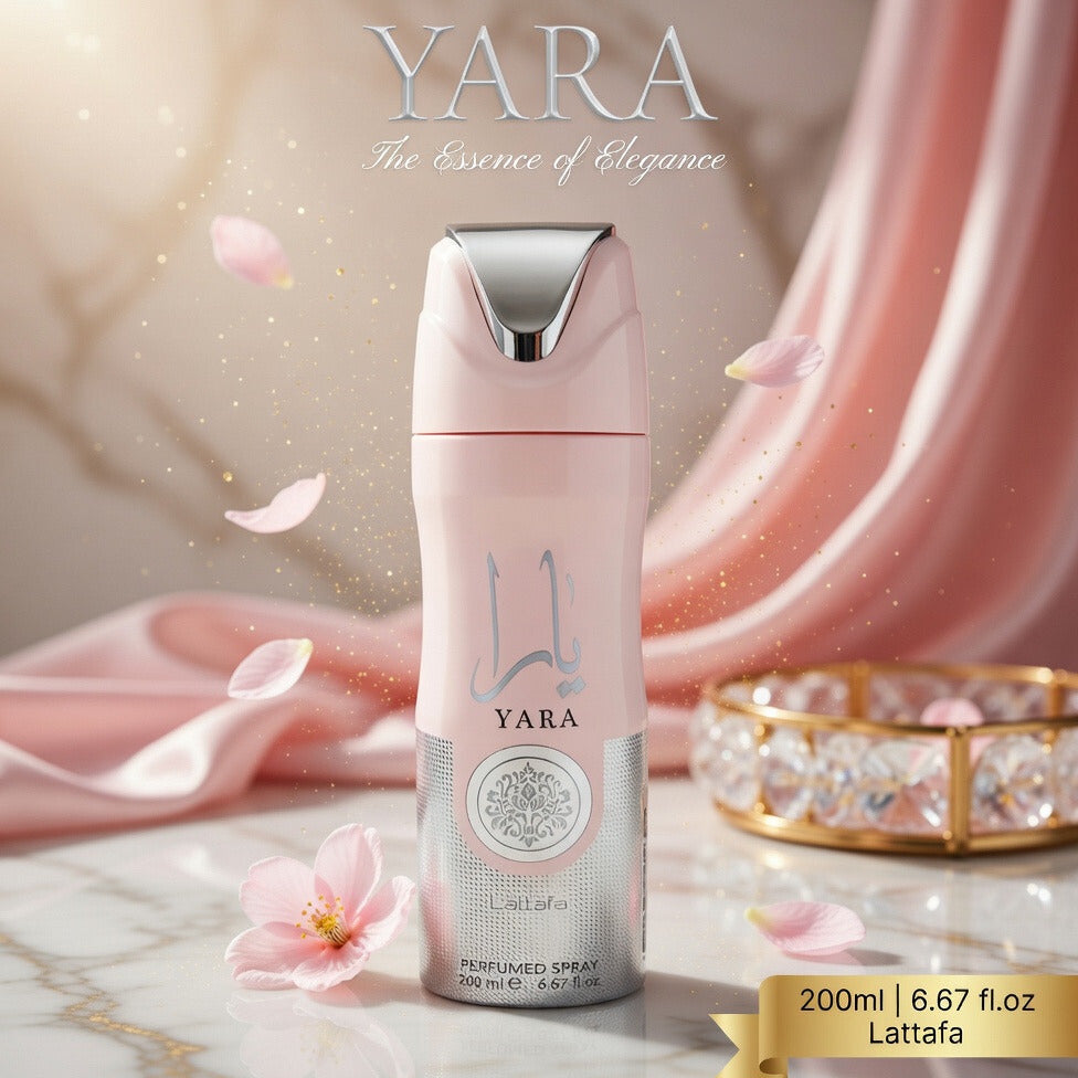 Lattafa Perfumes | Yara | Body Spray | 200 ML | Women's Fragrance | Orchid - Gourmand Accord & Vanilla Notes